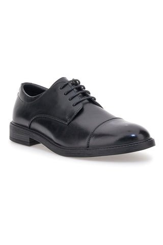 Scarpe stringate nere eleganti in vera pelle Ferré FU210C215