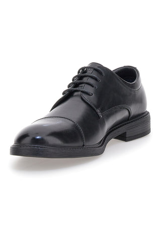 Scarpe stringate nere eleganti in vera pelle Ferré FU210C215