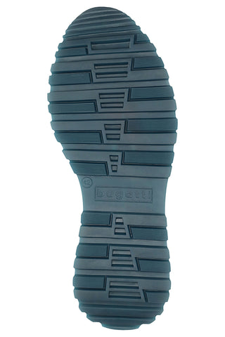 Sneakers blu e marroni in pelle con zip laterale Bugatti 331AG8094141
