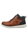 Cognacfarbene, gepolsterte Stiefeletten aus Stoff, Bugatti 331AP0305055