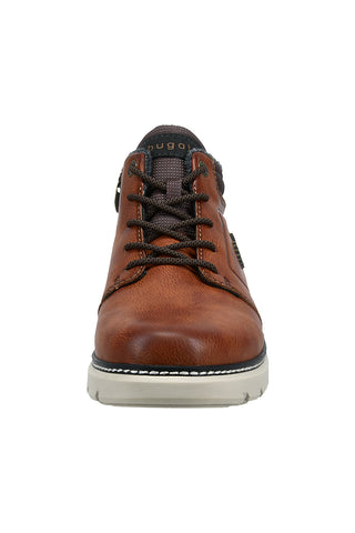 Cognacfarbene, gepolsterte Stiefeletten aus Stoff, Bugatti 331AP0305055
