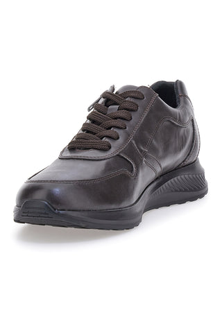 Claremorris 23066510 – Braune Leder-Sneaker mit seitlichem Reißverschluss