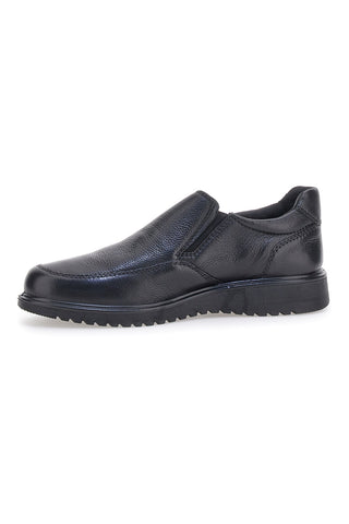 Mocassini neri slip-on in pelle con elastici Claremorris 18102995