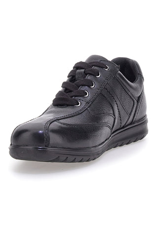 Scarpe stringate nere in vera pelle Claremorris 1310460