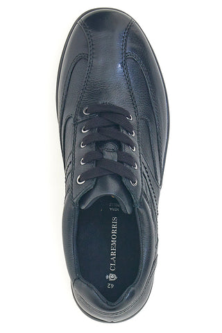 Scarpe stringate nere in vera pelle Claremorris 1310460