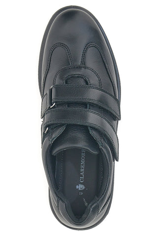 Claremorris 20116744 Schwarze Schuhe mit Doppelriemen