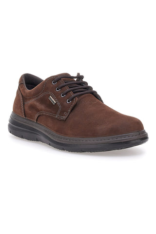 Scarpe stringate marroni in pelle Imac 85130930263017