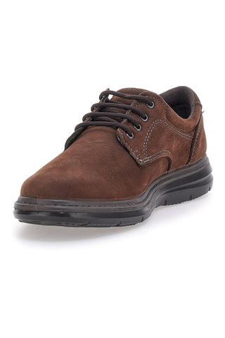 Scarpe stringate marroni in pelle Imac 85130930263017