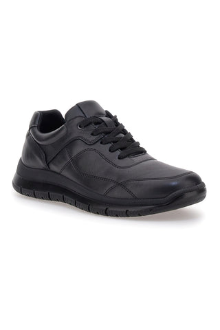 Schwarze Leder-Sneakers Imac 8525412290011