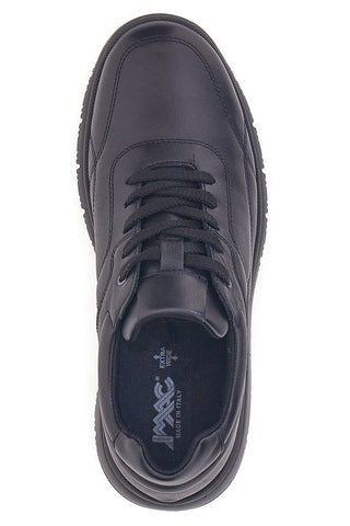 Schwarze Leder-Sneakers Imac 8525412290011