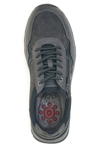 Relife 2582202FR wasserabweisende vegane graue Schuhe mit herausnehmbarer Innensohle