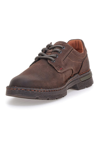 Scarpe stringate marroni in pelle Pittarello eco 252900002