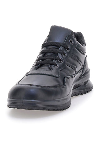 Sneakers nere in vera pelle con fondo rialzato Marco Brandi 308