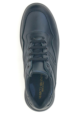 Sneakers nere in vera pelle con fondo rialzato Marco Brandi 308