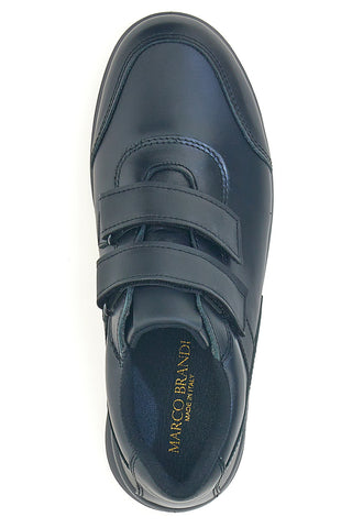 Marco Brandi 29 – Schwarze Schuhe aus echtem Leder mit Doppelriemen