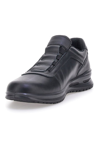 Marco Brandi 2100 Slipper aus echtem Leder, Schwarz