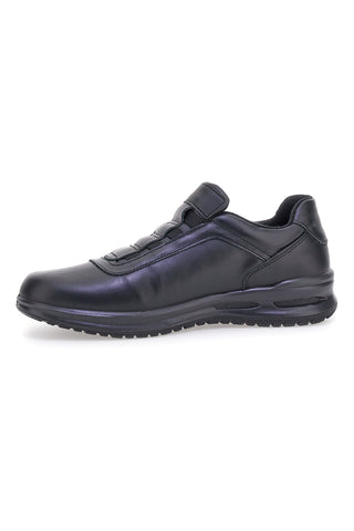 Marco Brandi 2100 Slipper aus echtem Leder, Schwarz
