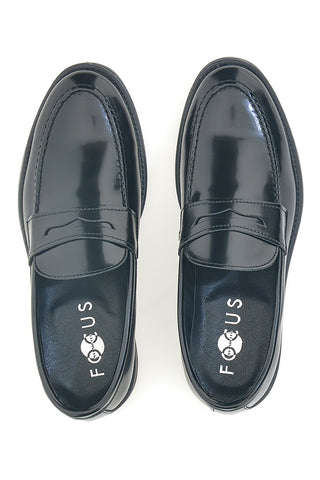 Mocassini neri in vernice Pittarello Focus 102