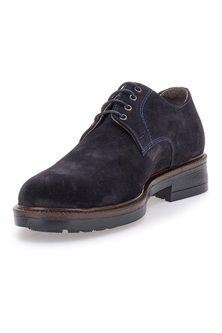 Stringate blu in pelle scamosciata Pittarello 600