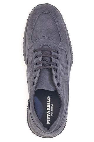 Pittarello 2920 Lässige graue Wildleder-Sneaker
