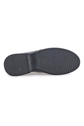 Mocassini neri in pelle con inserti elastici Pittarello 3