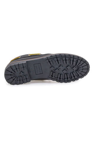 Mocassini da barca in pelle nere PTR 5140