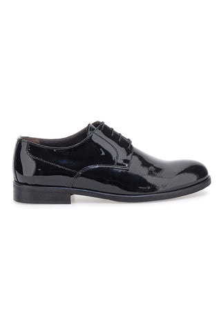 Scarpe stringate nere in vernice lucida Pittarello 600
