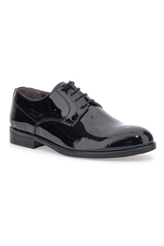 Scarpe stringate nere in vernice lucida Pittarello 600