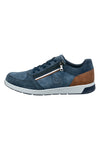 Sneakers blu con lacci e zip laterale Bugatti 3333071350004000