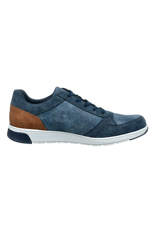 Sneakers blu con lacci e zip laterale Bugatti 3333071350004000