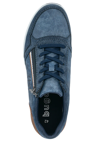 Sneakers blu con lacci e zip laterale Bugatti 3333071350004000