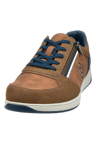 Bugatti braune Herren-Turnschuhe mit seitlichem Reißverschluss 3333071350006300