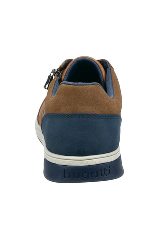 Bugatti braune Herren-Turnschuhe mit seitlichem Reißverschluss 3333071350006300