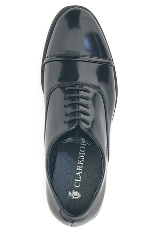 Glänzende schwarze Schnürschuhe Claremorris 1681584