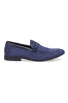 Blaue Mokassins mit Claremorris Horsebit 218014
