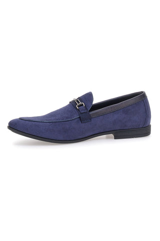 Mocassini blu con morsetto Claremorris 218014