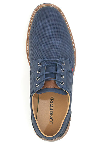 Schnürschuhe in Marineblau mit kontrastierenden Details Longford 5Y03710