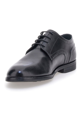 Schwarze Schnürschuhe aus echtem Leder Pittarello Class 300