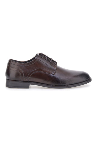Scarpe stringate marroni vera pelle Pittarello class 300