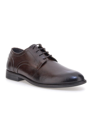 Braune Schnürschuhe aus echtem Leder Pittarello Class 300