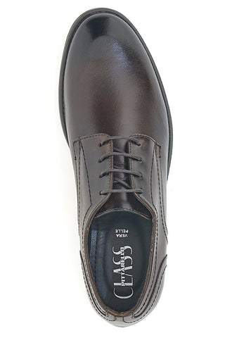 Braune Schnürschuhe aus echtem Leder Pittarello Class 300