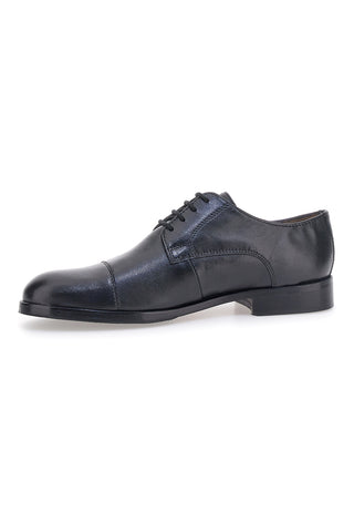 Elegante schwarze Schnürschuhe aus echtem Leder Pittarello Klasse 331