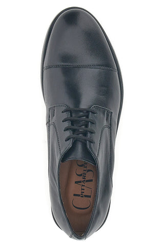 Elegante schwarze Schnürschuhe aus echtem Leder Pittarello Klasse 331