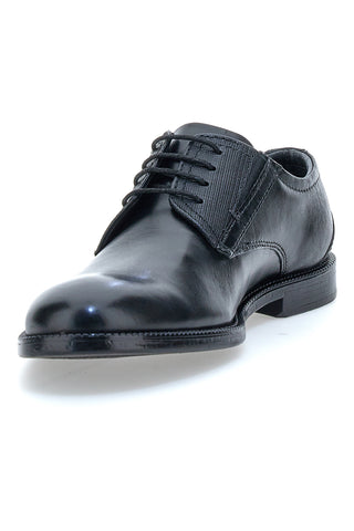 Elegante schwarze Schnürschuhe aus echtem Leder Pittarello Klasse 615