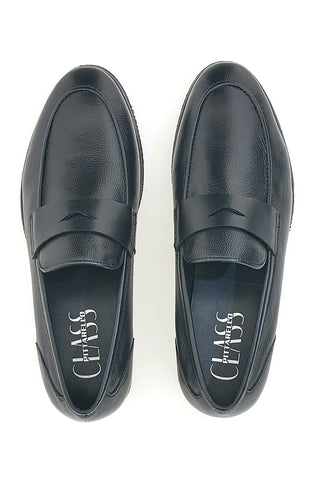 Schwarze Mokassins aus echtem Leder von Pittarello, Modell MF458