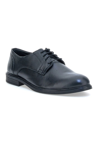 Elegante schwarze Schnürschuhe aus echtem Leder Pittarello Klasse 2011