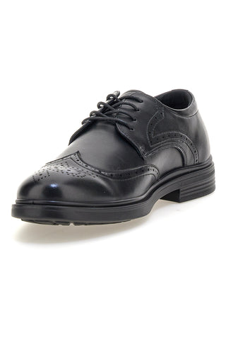 Elegante schwarze Brogue-Schnürschuhe Longford 9008