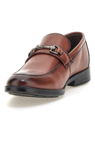 Mocassini marroni con morsetto Longford 9015