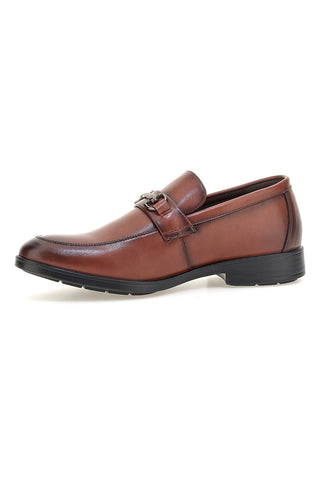 Mocassini marroni con morsetto Longford 9015