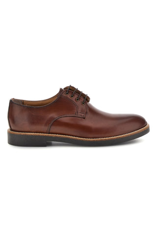Scarpe stringate marroni in vera pelle Pittarello 600